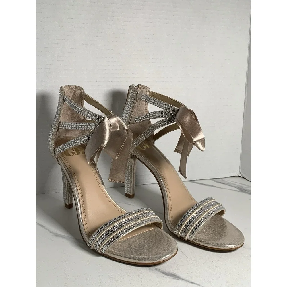 Gianni Bini Prom Queen Light Gold Shoes Size 8 Never Worn/no Box‎